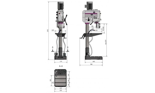 Taladro de engranajes OPTIMUM DH 35 G
