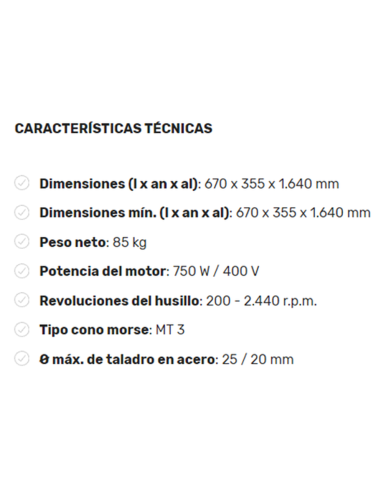 Taladro de Columna OPTIMUM D 26 PRO...
