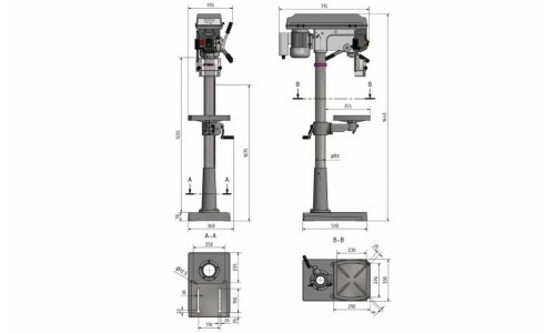 Taladre  de columna OPTIMUM D 23 PRO (230V)