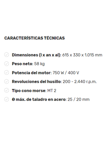Taladro de Columna OPTIMUM D 23 PRO...