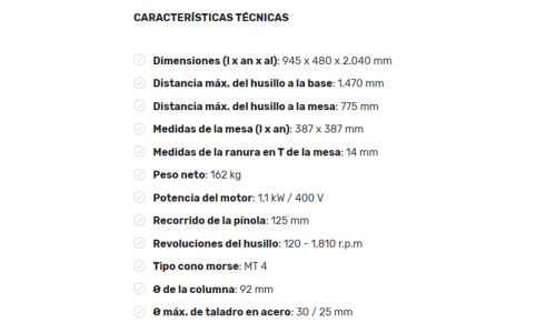 Taladro de Columna OPTIMUM DP 33 (400V)