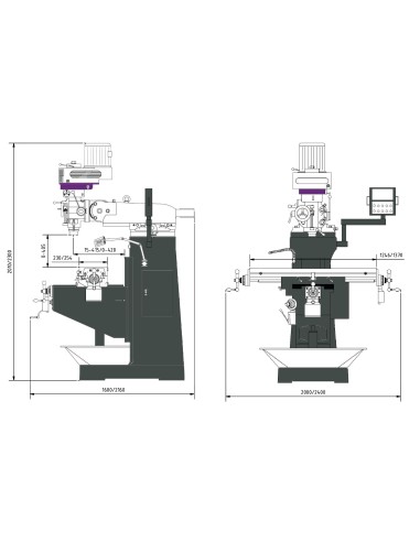 Fresadora OPTIMUM MF 2-B