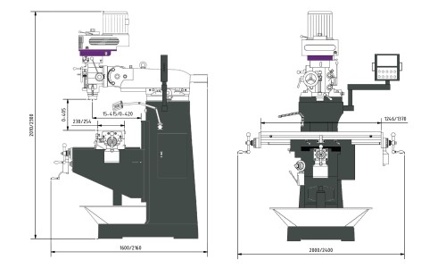 Fresadora OPTIMUM MF 2-B