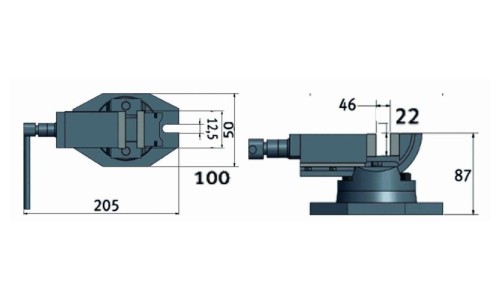Mordaza biaxial ZAS 50 - OPTIMUM