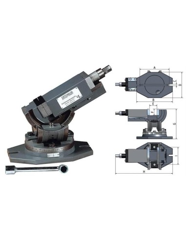 Mordaza triaxial MV3-125 - OPTIMUM