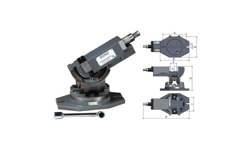 Mordaza triaxial MV3-125 - OPTIMUM