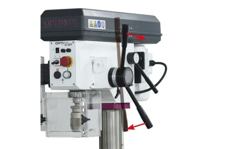 Taladre amb avançament automàtic DH 28FT - 400V - OPTIMUM