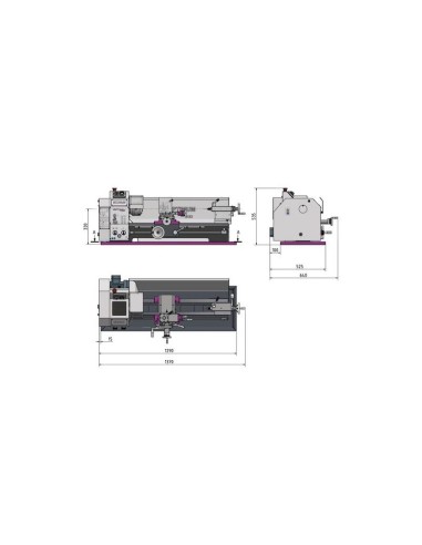 Torno de sobremesa D 280 X 700 G/TU...