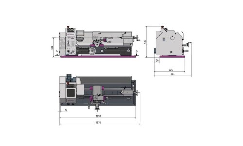 Torno de sobremesa D 280 X 700 G/TU 2807 - OPTIMUM