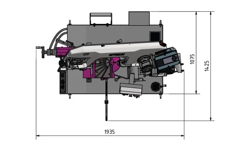 SERRA OPTIMUM SD 351AV - SEMI-AUTOMATICA 400V