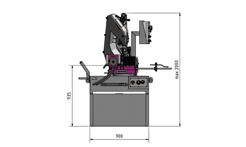 SERRA OPTIMUM SD 351AV - SEMI-AUTOMATICA 400V