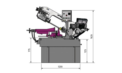 SERRA OPTIMUM SD 351AV - SEMI-AUTOMATICA 400V