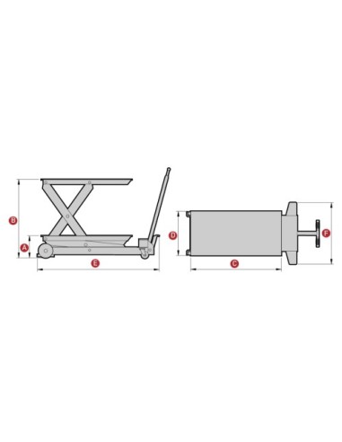 MESA ELEVADORA HIDRAULICA MEGA ME-1500