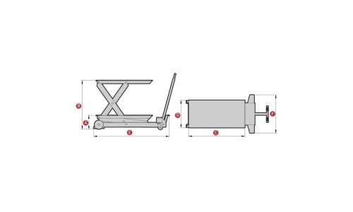 MESA ELEVADORA HIDRAULICA MEGA ME-2500