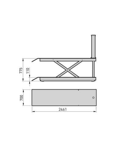 PLATAFORMA PNEUMÀTICA MEGA MOTOS PTM-2