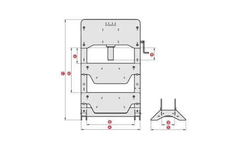PREMSA HIDRÀULICA MANUAL K100 MEGA