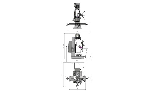 Fresadora OPTIMUM MB 4V 230V