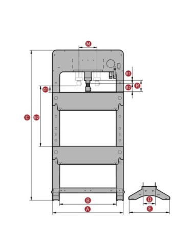 PREMSA MANUAL CILINDRE MÒBIL MEGA PRD50