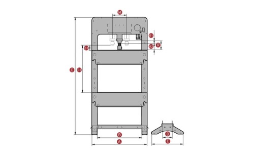 PREMSA MANUAL CILINDRE MÒBIL MEGA PRD50