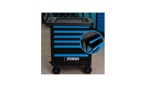 Carro de herramientas FERVI 7 cajones | 298 herramientas profesionales