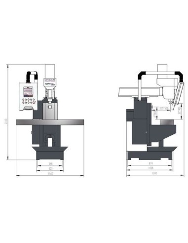 Fresadora d’Utillatge OPTIMUM MT 60 400V
