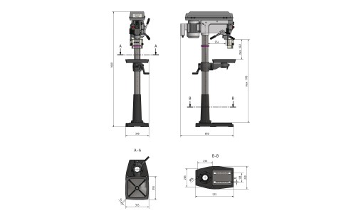 Taladro de columna OPTIMUM DQ 32 230V