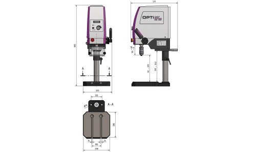 Trepant de sobretaula OPTIMUM DX13V