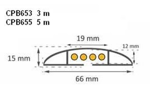 Protector de cable per a interior METAL WORKS CPB655